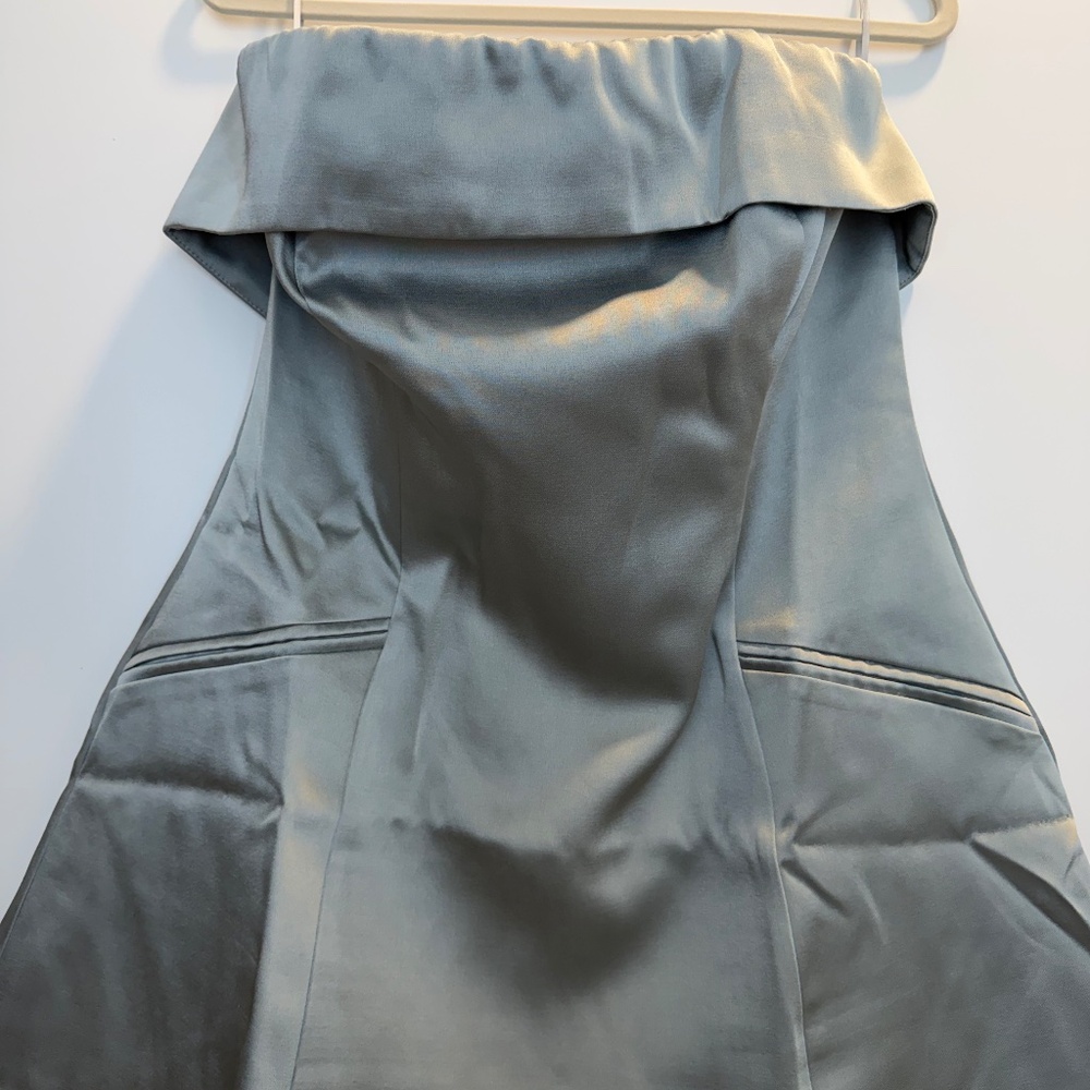 Sarabella Satin Mini Dress - Sage - Picture 3 of 7